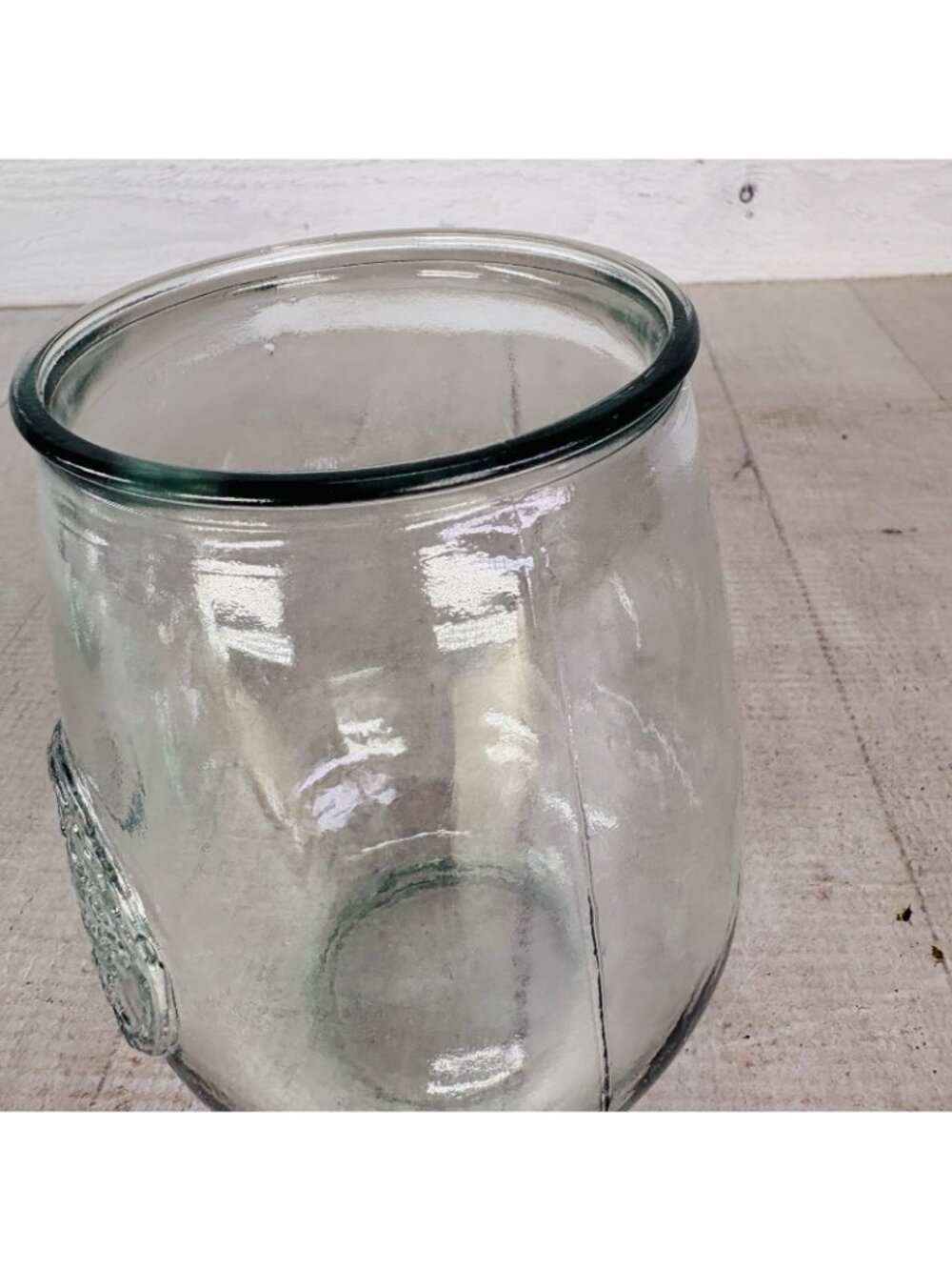 San Miguel Authentic 100% Recycled Glass Stemless 24oz Wine Water Glasses Set 4 - Picture 14 of 16
